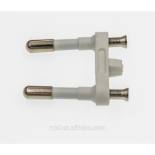 vde 2.5 a two-pin plug insert with 4.0mm brass pin ( electrical 2.5 a parallel 2 pins plug insert )